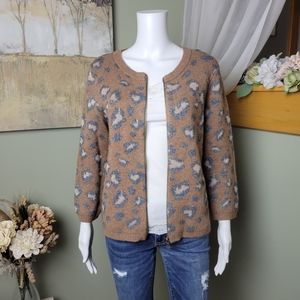 LOFT Leopard Cardigan